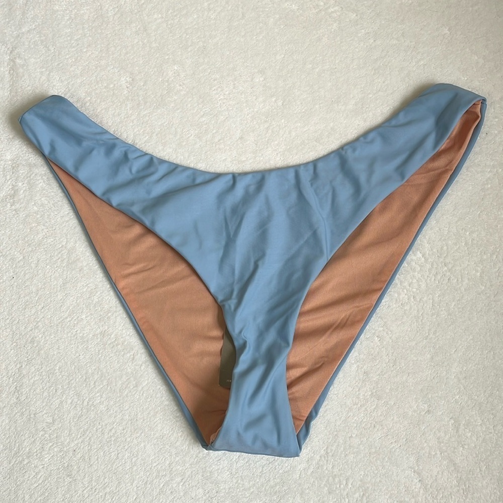 J.Crew Women’s Curved Waist Cheeky Bikini Bottom Size Medium